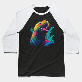 Sea Lion Smiling Baseball T-Shirt